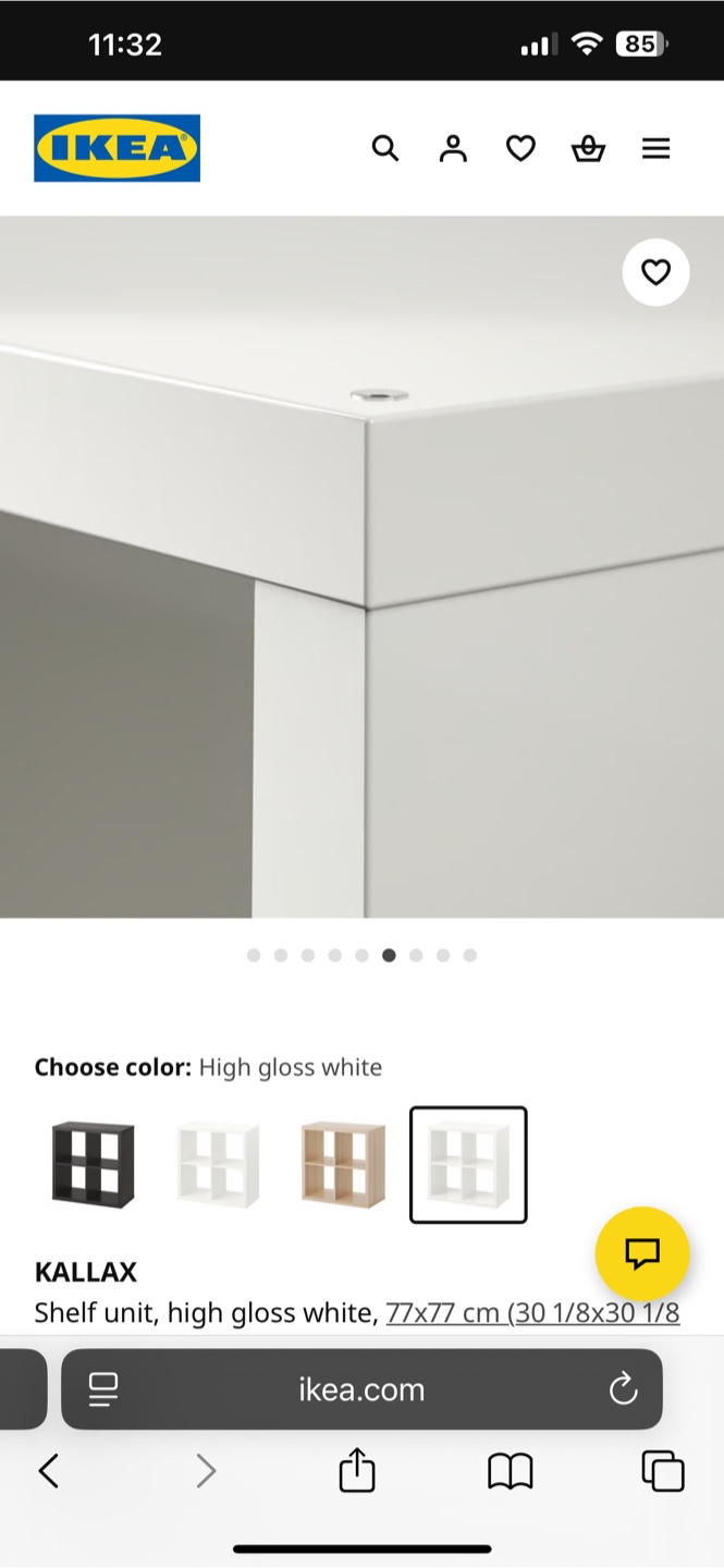 IKEA Kallax Shelf Unit - White - photo 4