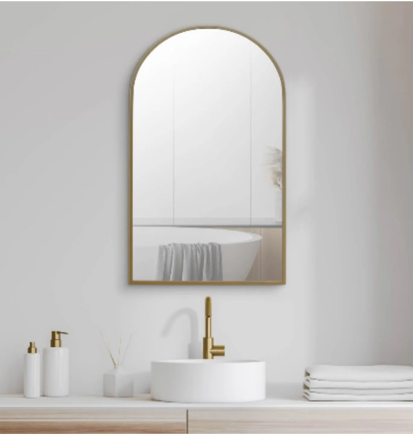 Brand new Gold Arched Medicine Cabinet thumbnail