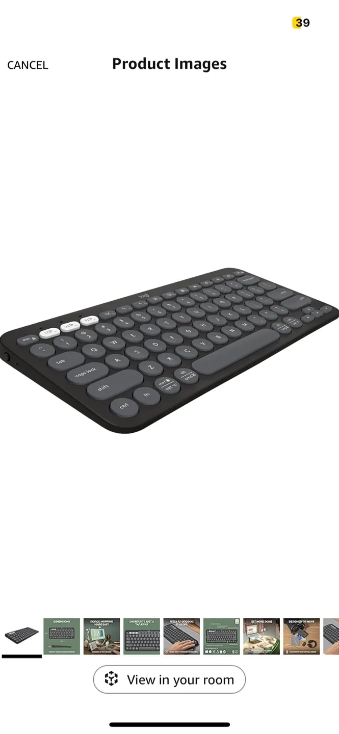 Logitech Pebble Keys 2 K380s Keyboard thumbnail