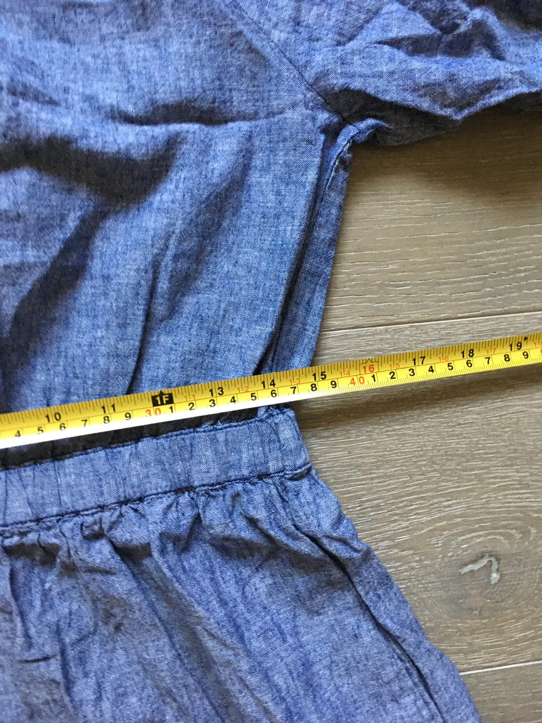 JOE FRESH dress linen blue summer image indicator(7)