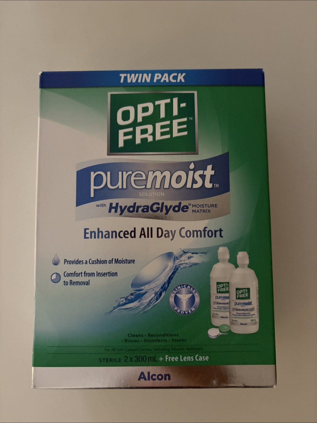 Opti-Free Puremoist Twin Pack Contact Lens Solution