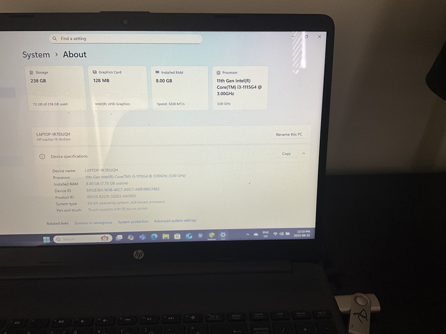 HP Laptop 14-dq1xxx - Intel Core i3 - photo 3
