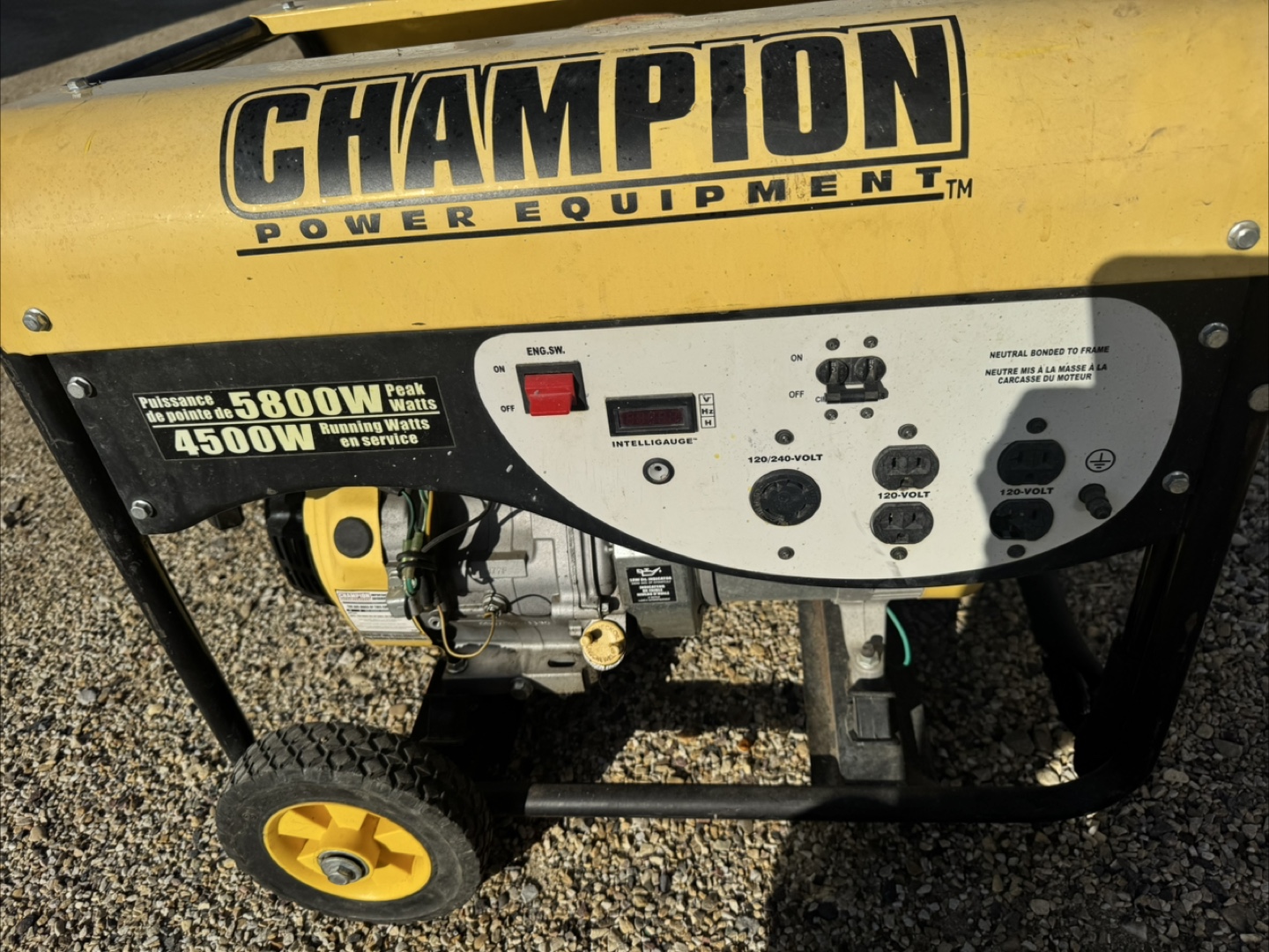 Champion 5800W Peak Watts Generator