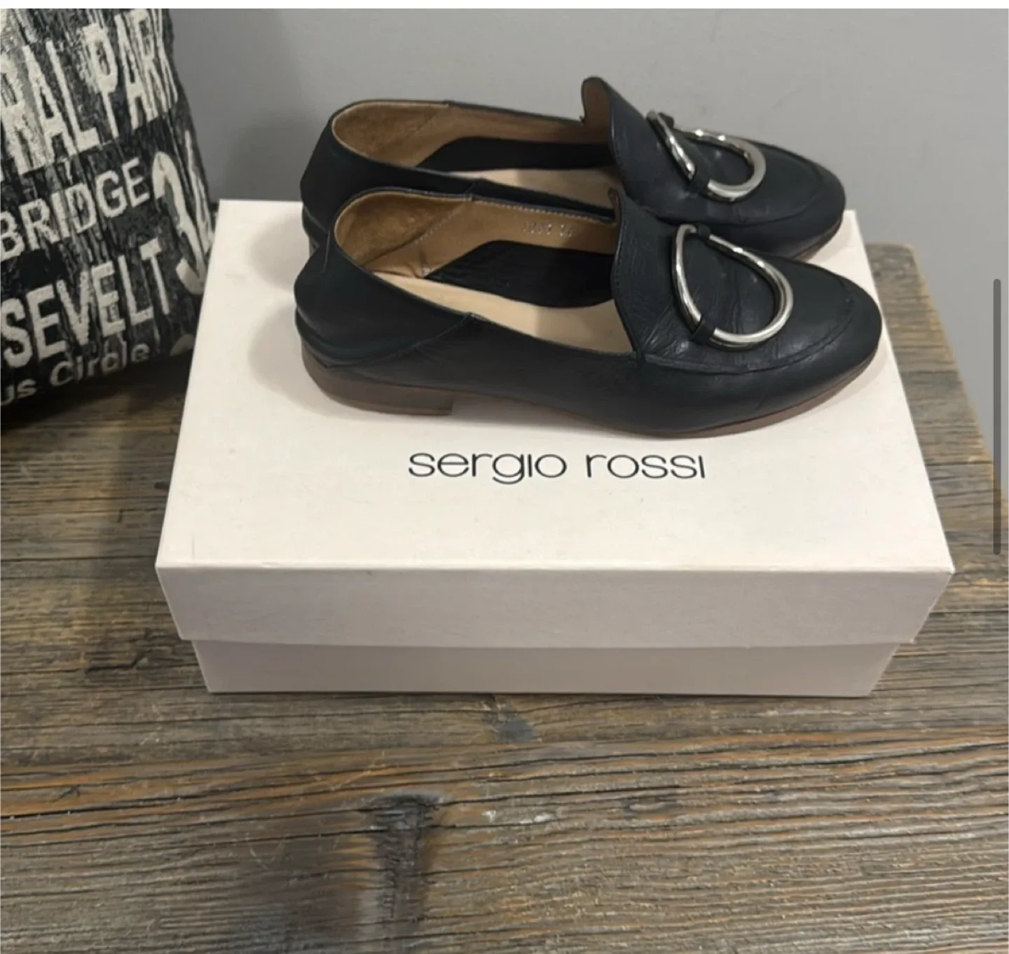 Sergio Rossi blue loafers - 36 image indicator(5)