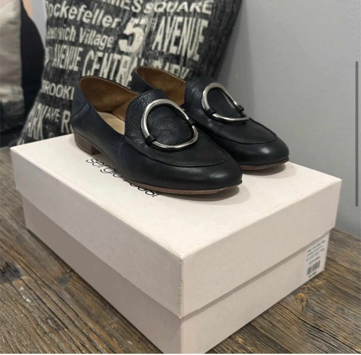 Sergio Rossi blue loafers - 36 image indicator(2)