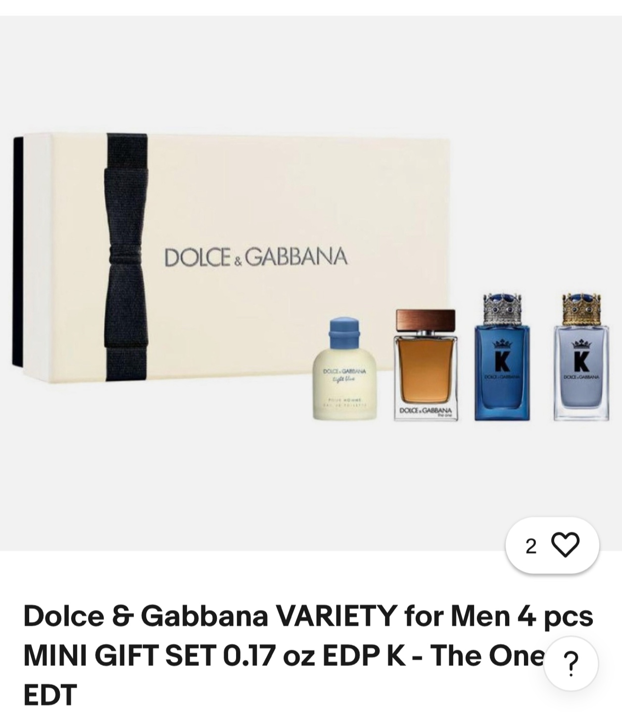 Dolce & Gabbana Variety Mini Gift Set for Men