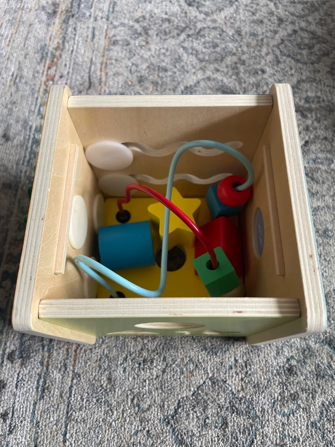 ELC Wooden Activity Cube with Shapes image indicator(6)