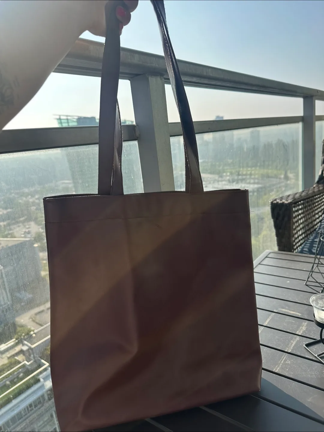 Brown Leather Tote Bag thumbnail