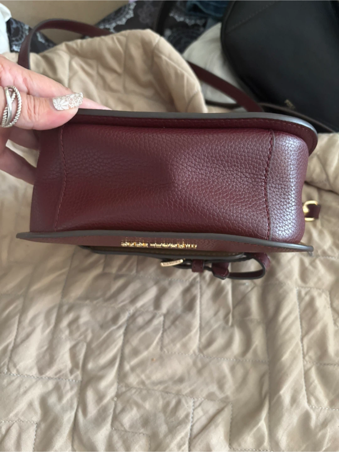 Michael Kors Burgundy Leather Crossbody Bag - photo 5