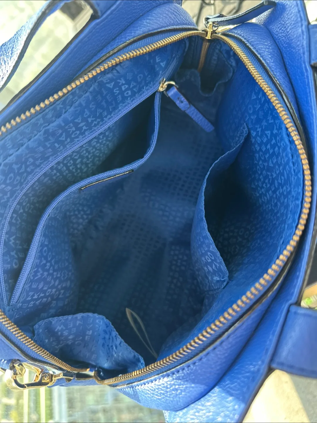 Kate Spade Blue Leather Handbag image indicator(3)