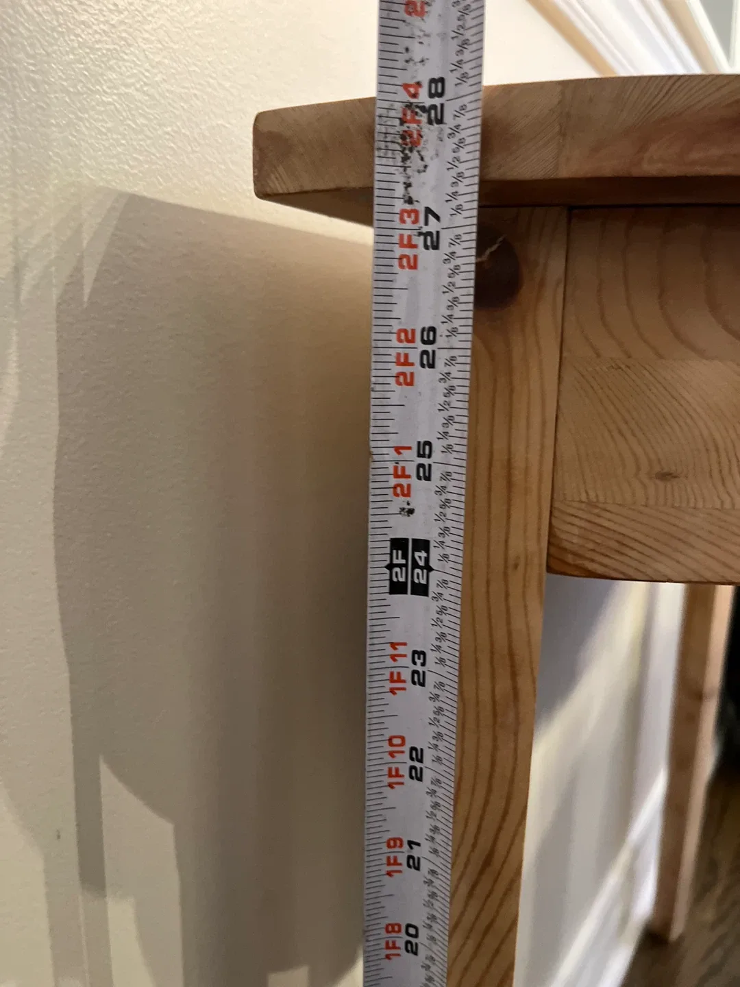 Wooden Half-Moon Console Table image indicator(4)