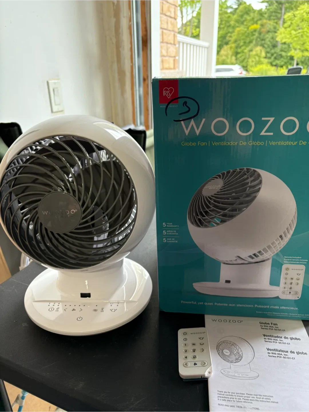 Woozoo Globe Fan with Remote – Brand New thumbnail