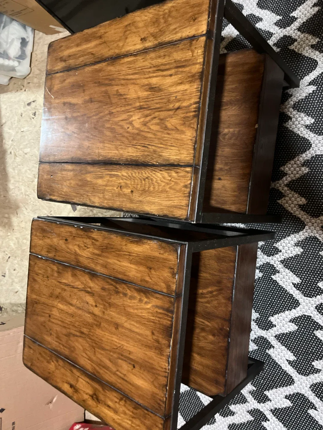 Coffee Table plus 2 Side Tables with Drawers image indicator(8)