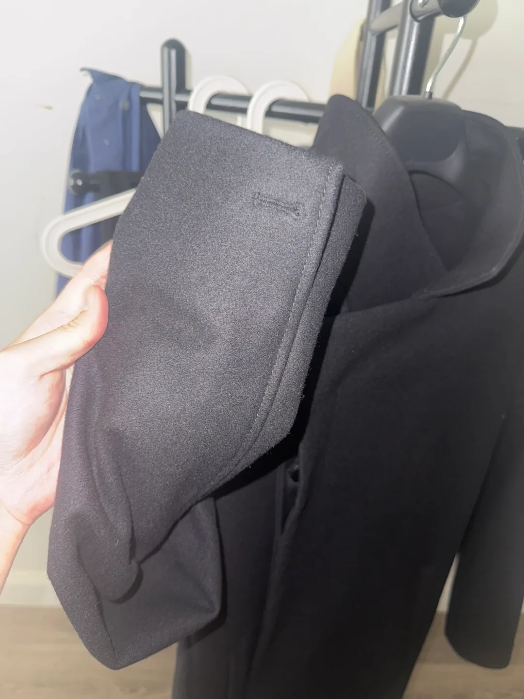 All saints Black Wool Coat image indicator(5)