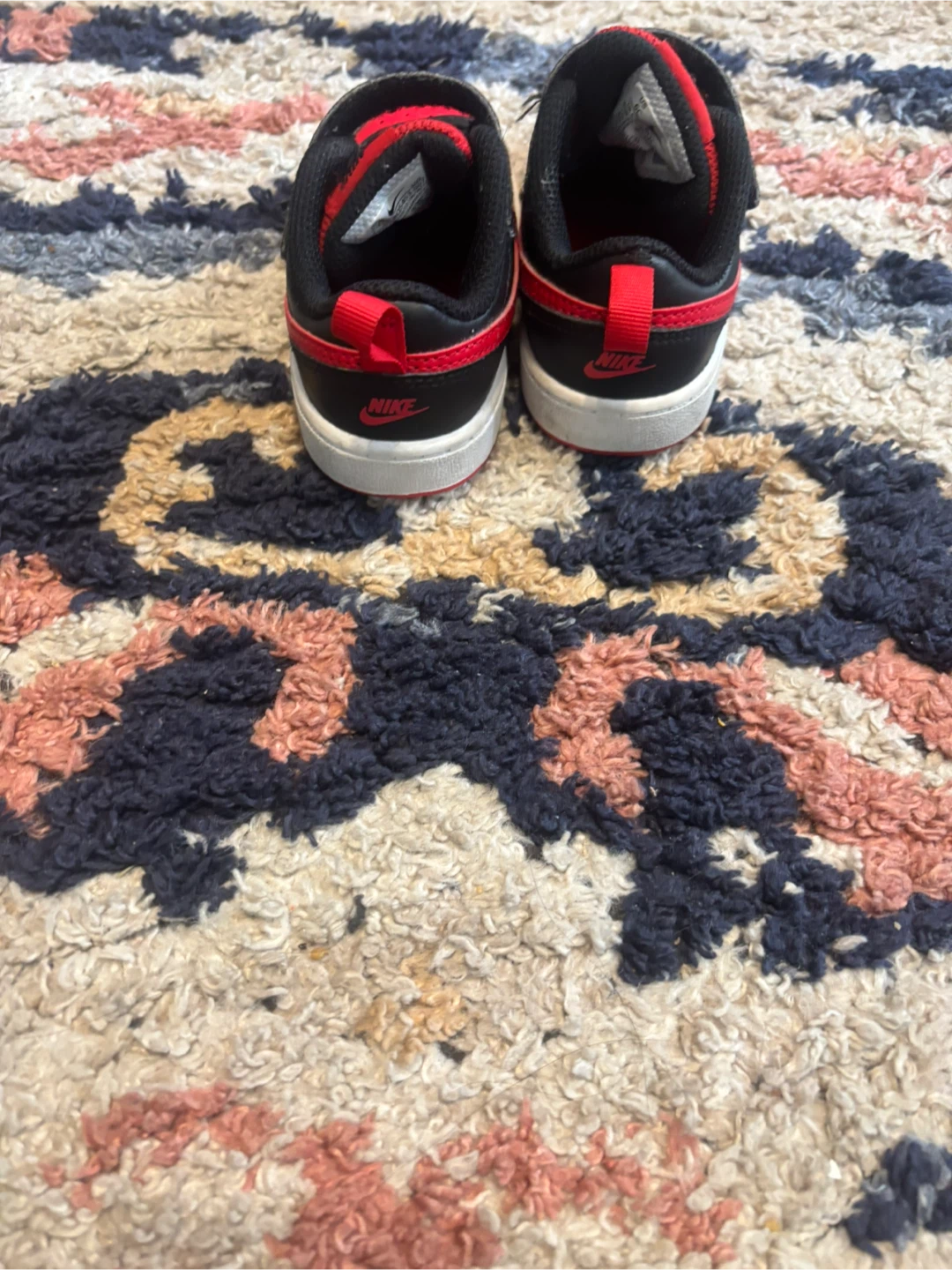 Nike Court Borough Low 2 Toddler Shoes - Red/Black