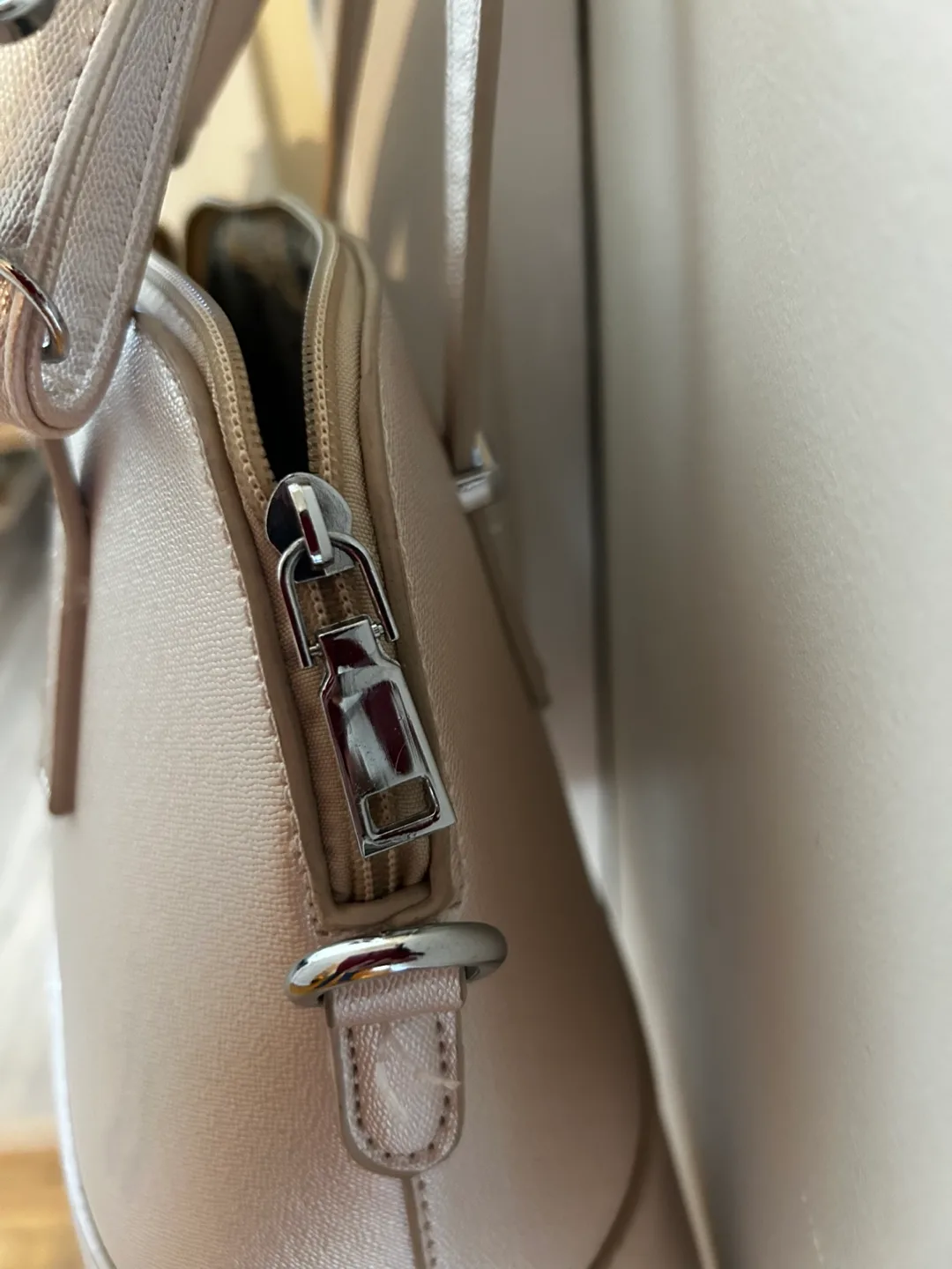 Champagne Coloured Handbag image indicator(4)