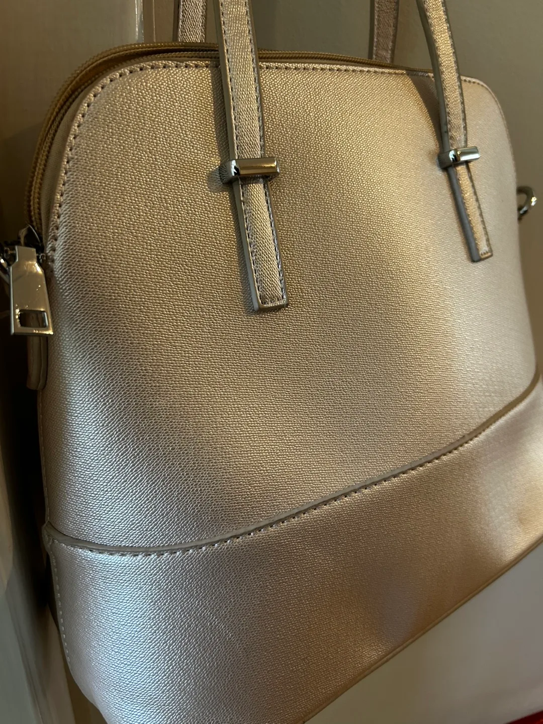 Champagne Coloured Handbag image indicator(2)