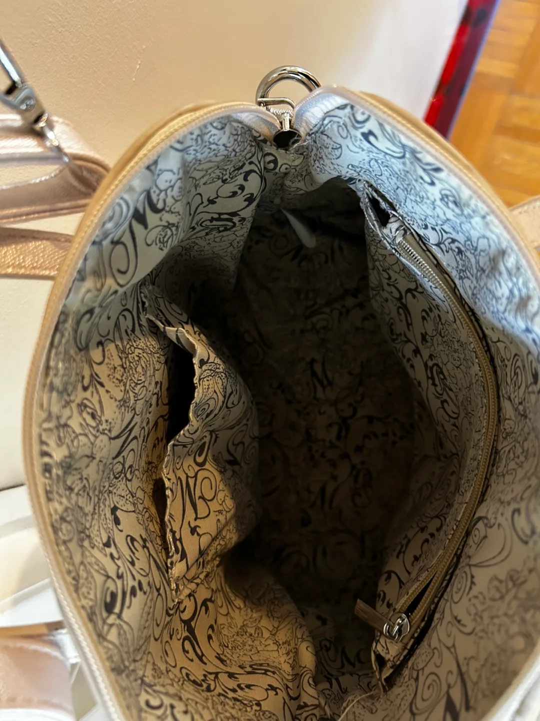 Champagne Coloured Handbag image indicator(6)