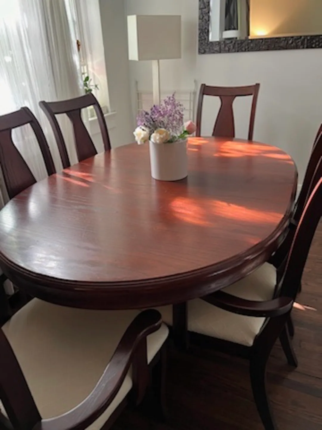 FREE Wood Dining Table with 6 Chairs