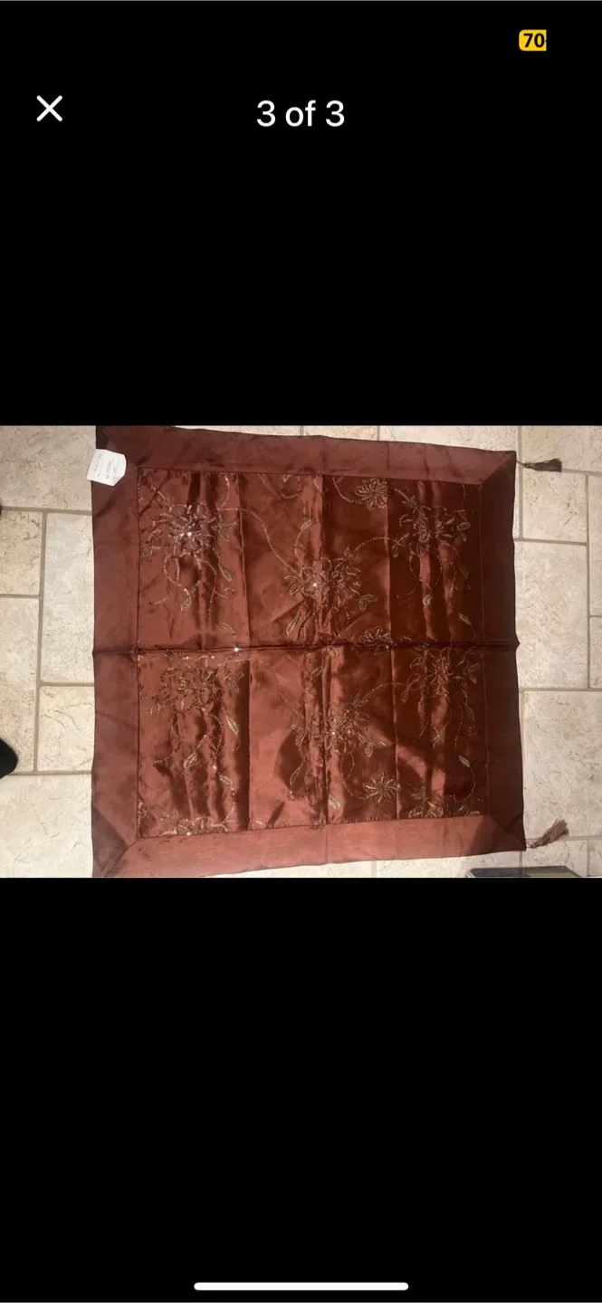 Decorative Throw Pillow, Burgundy image indicator(3)