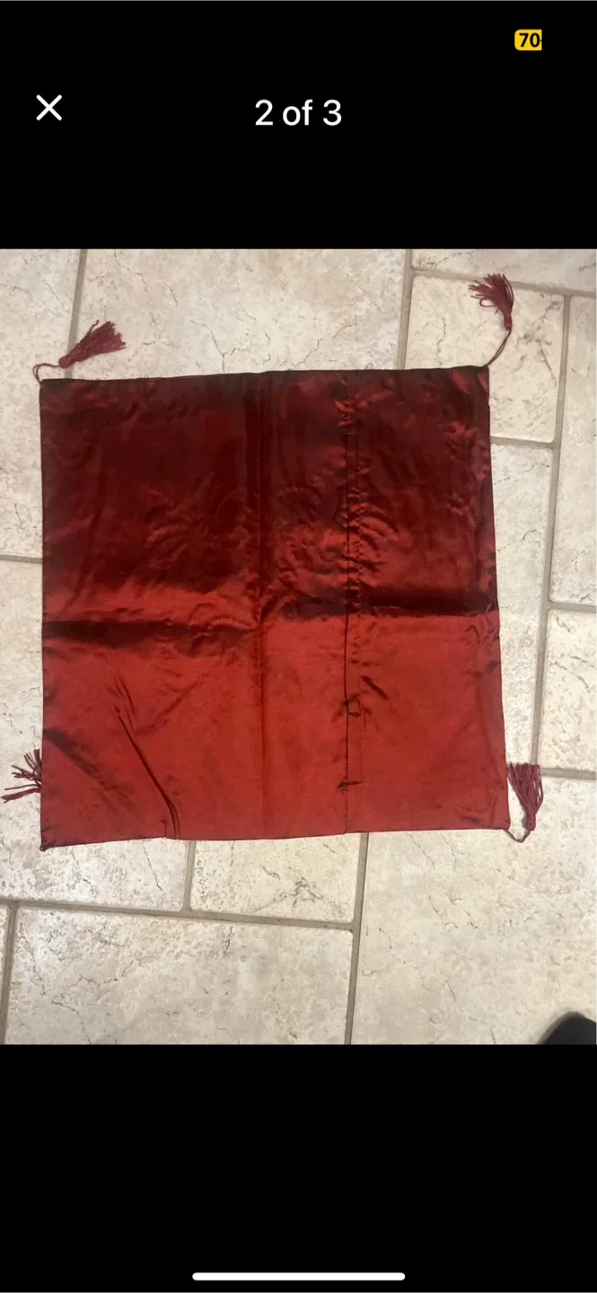 Decorative Throw Pillow, Burgundy image indicator(2)