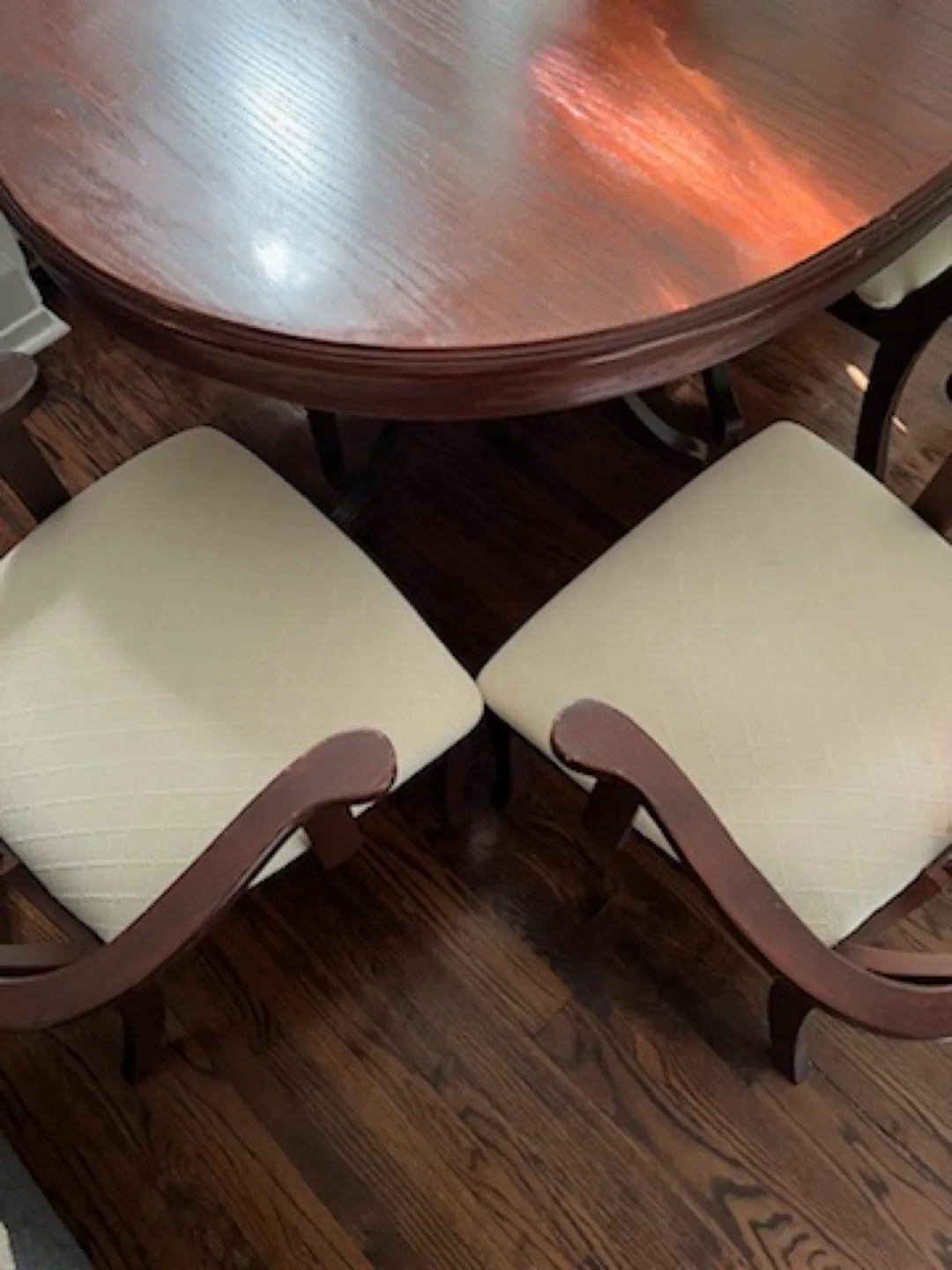 FREE Wood Dining Table with 6 Chairs image indicator(5)