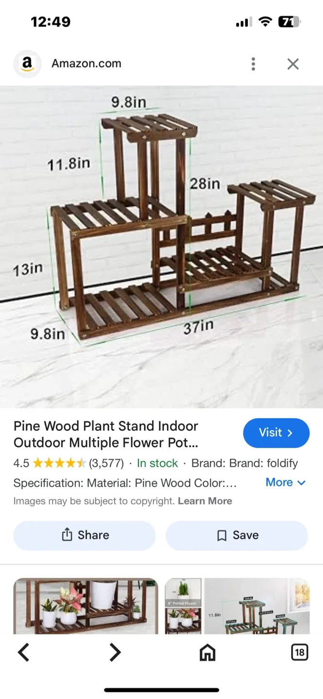 SEVOBAL 4-Story 7-Seat Plant Stand image indicator(4)