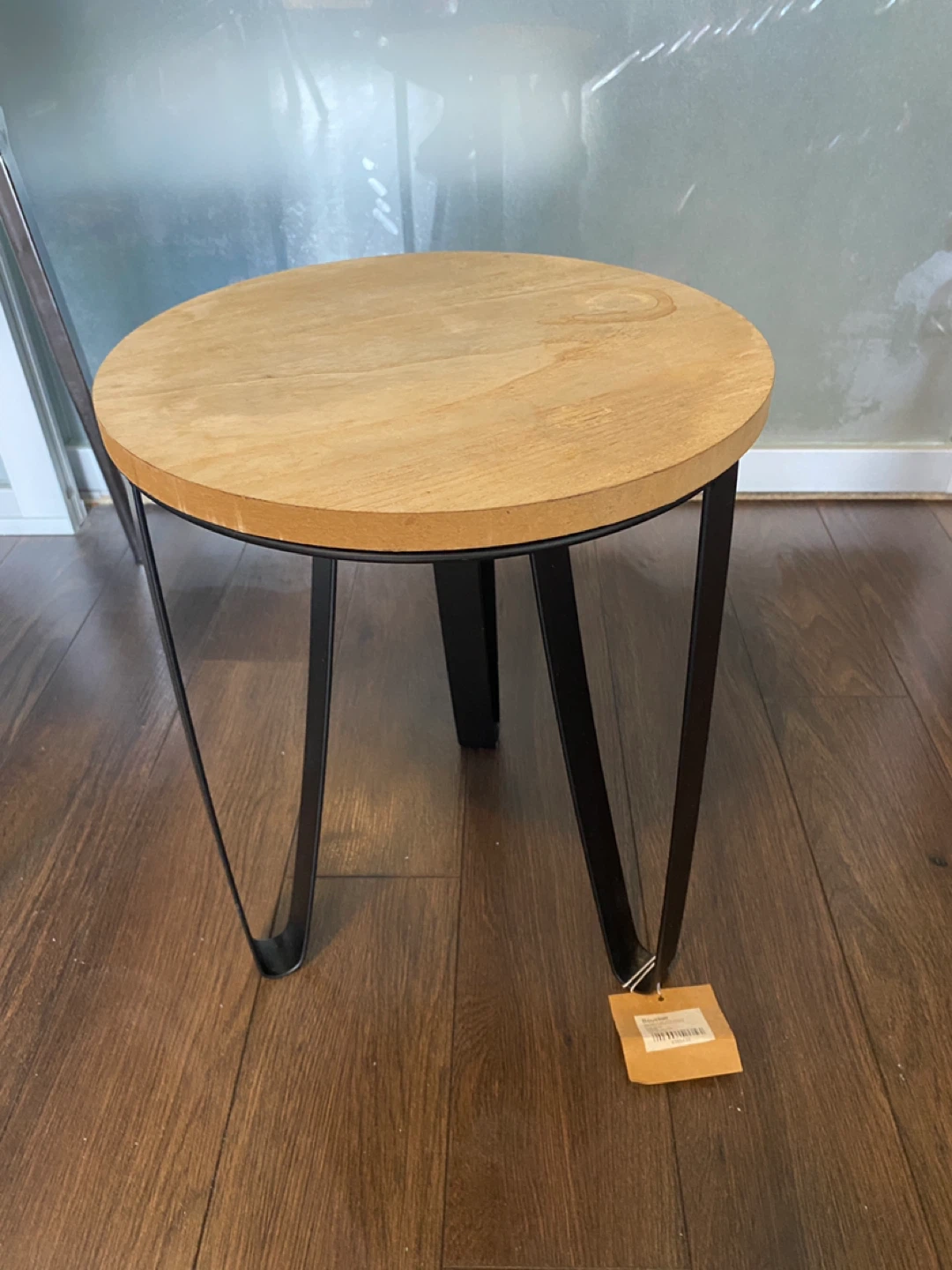 Bouclair Round MDF Top Stool 30x30x39
