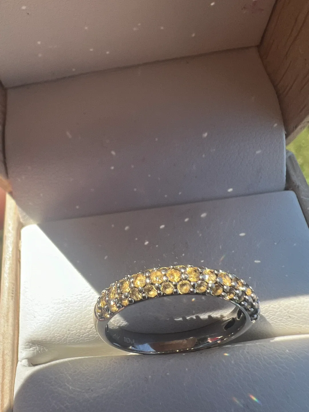 14 k Yellow diamonds  Ring thumbnail