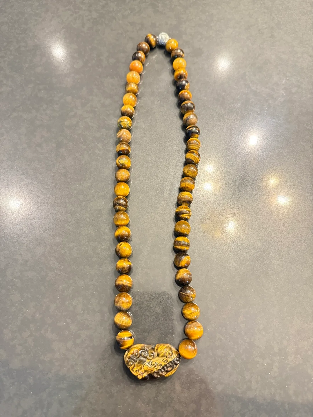 Tiger's Eye Stone Necklace thumbnail