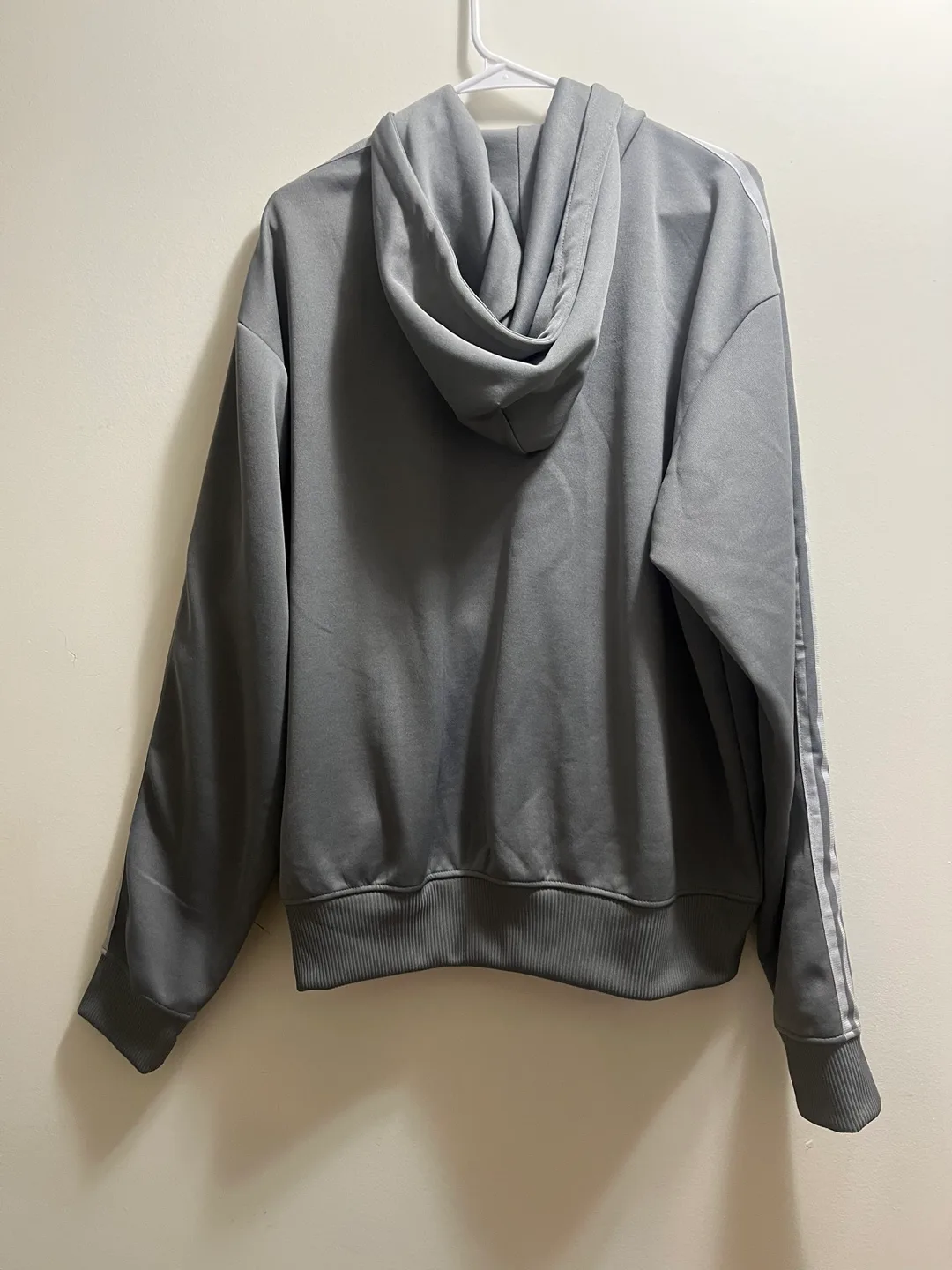 Adidas Men’s Grey Full-Zip Hoodie sz L image indicator(2)