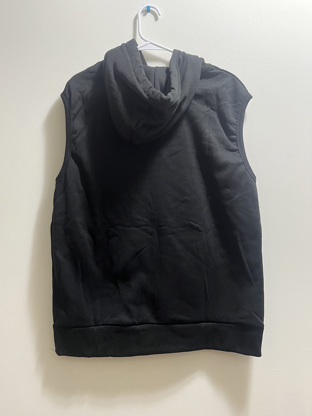 Men’s Black Sleeveless Hoodie Vest sz XL - photo 2