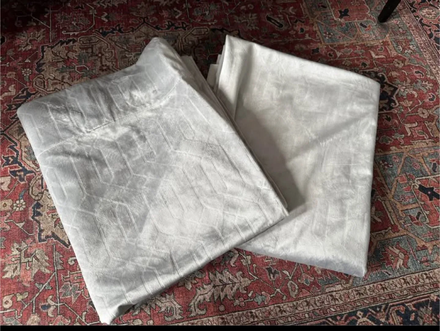 Silver Velvet Curtains $20 - East York thumbnail