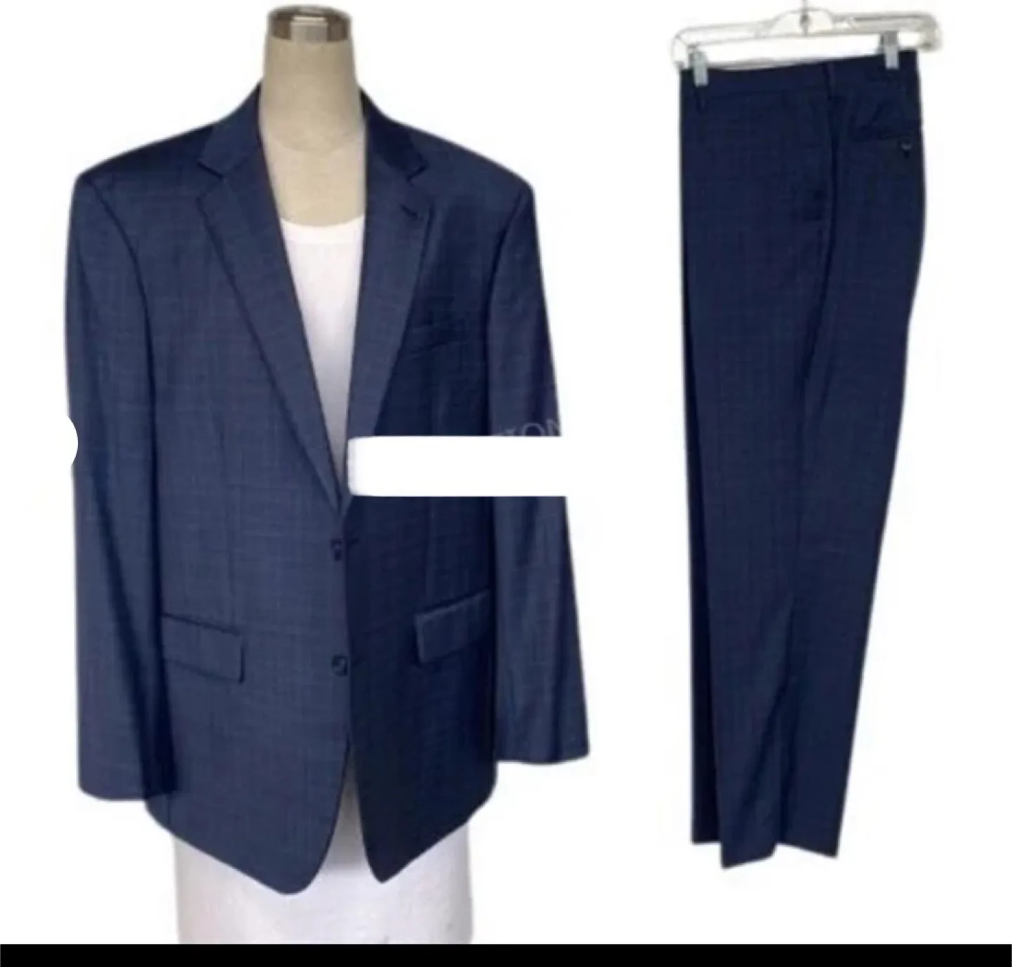 Pronto Uomo Mens Sz 44L Wool Blend Suit thumbnail
