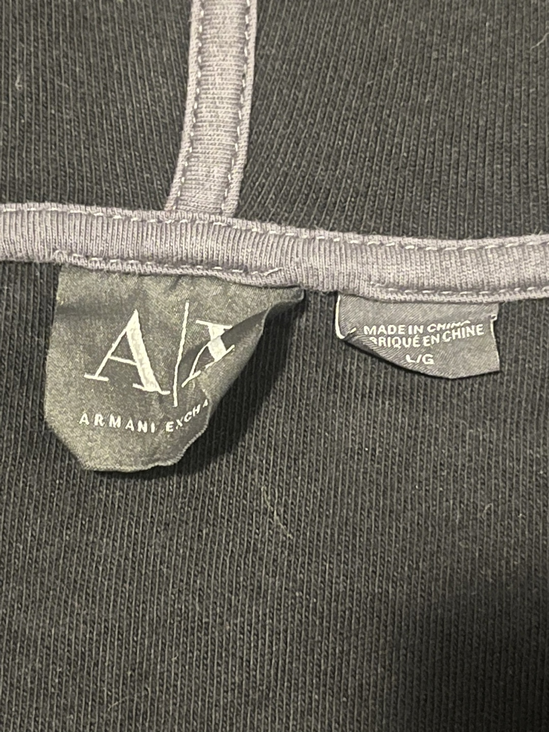 Armani Exchange Men's Black Hoodie with Eagle Design sz XL - photo 4
