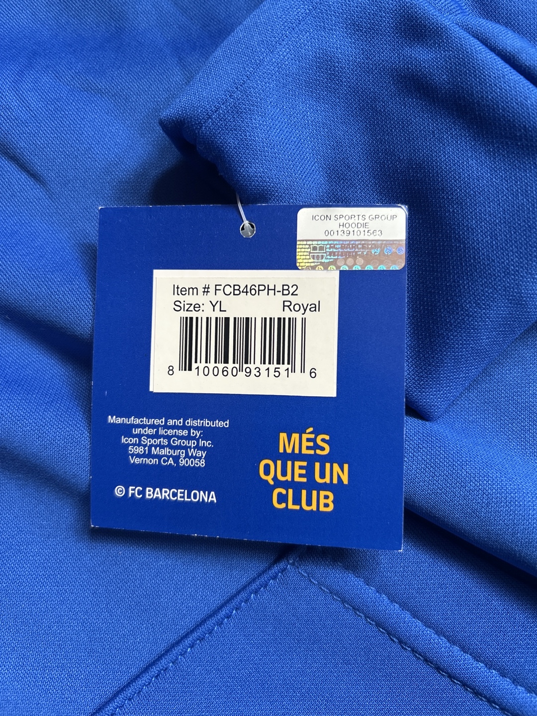 FC Barcelona Hoodie - Youth Large - photo 2