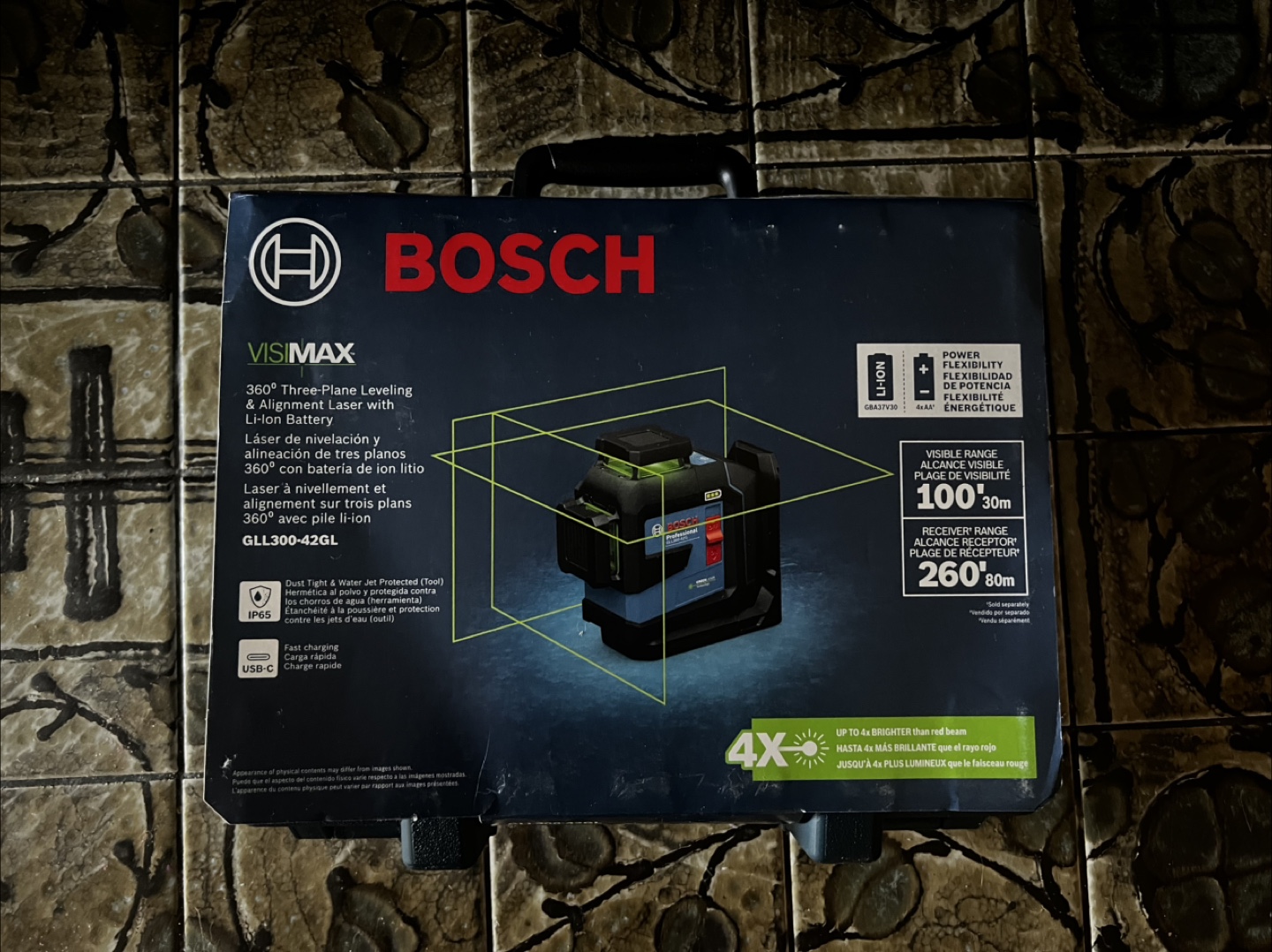 Bosch GLL300-42GL 360° Laser Level Kit
