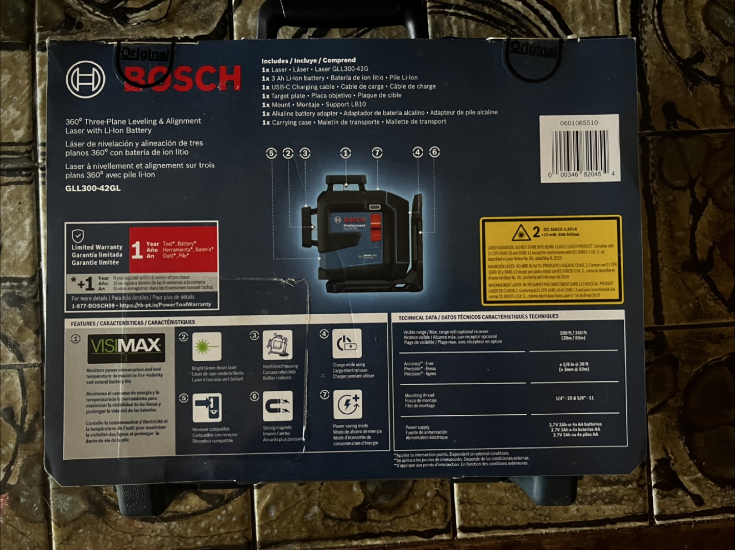 Bosch GLL300-42GL 360° Laser Level Kit - photo 2