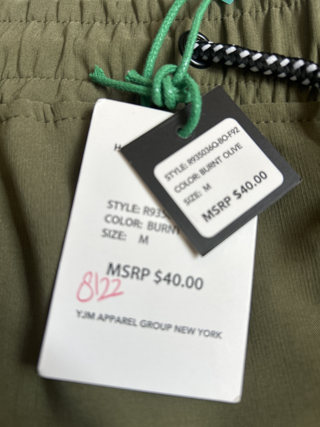 Rock Salt Burnt Olive Cargo Pants - Size M - photo 2