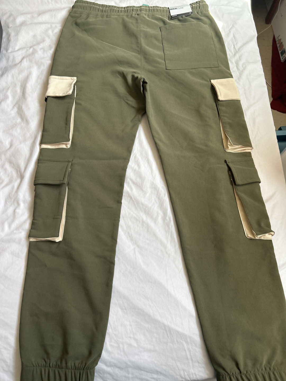 Rock Salt Burnt Olive Cargo Pants - Size M - photo 4