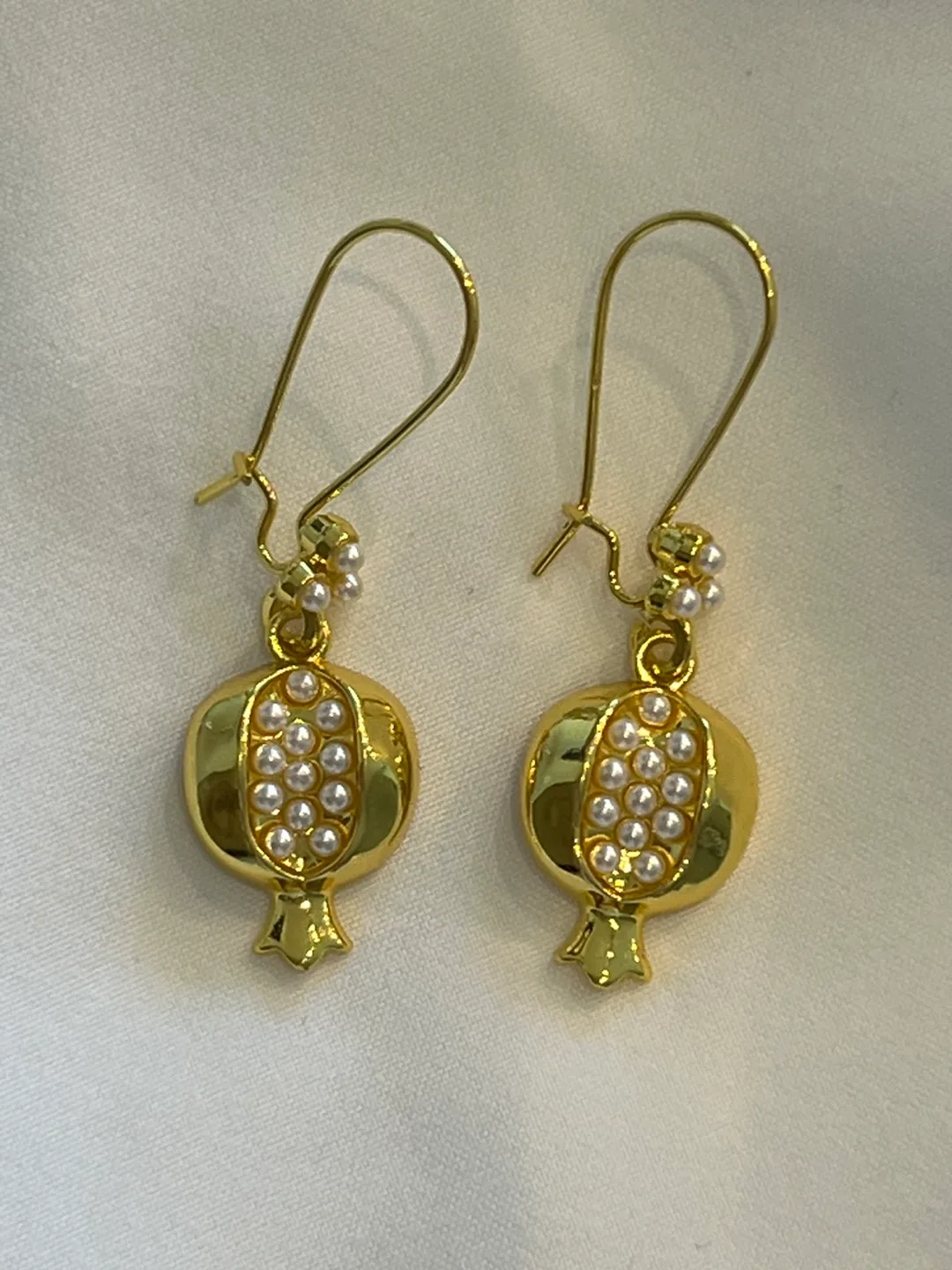 Golden Pomegranate Earrings thumbnail
