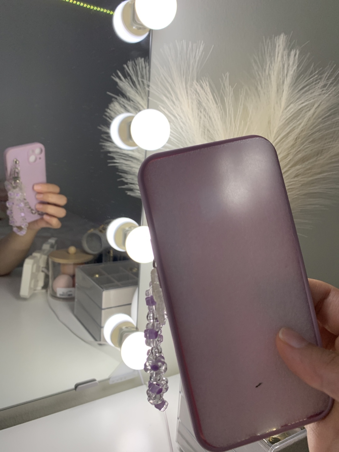 Purple iPhone 13 Case with Butterfly Charm - photo 4