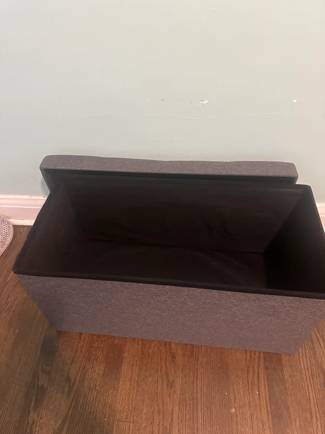 Grey Storage Ottoman Bench image indicator(3)