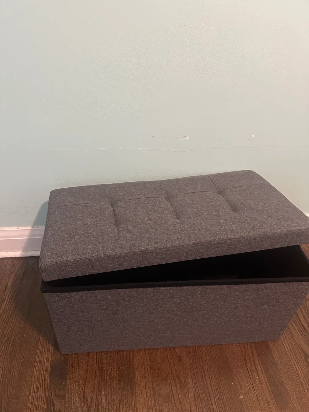Grey Storage Ottoman Bench image indicator(4)