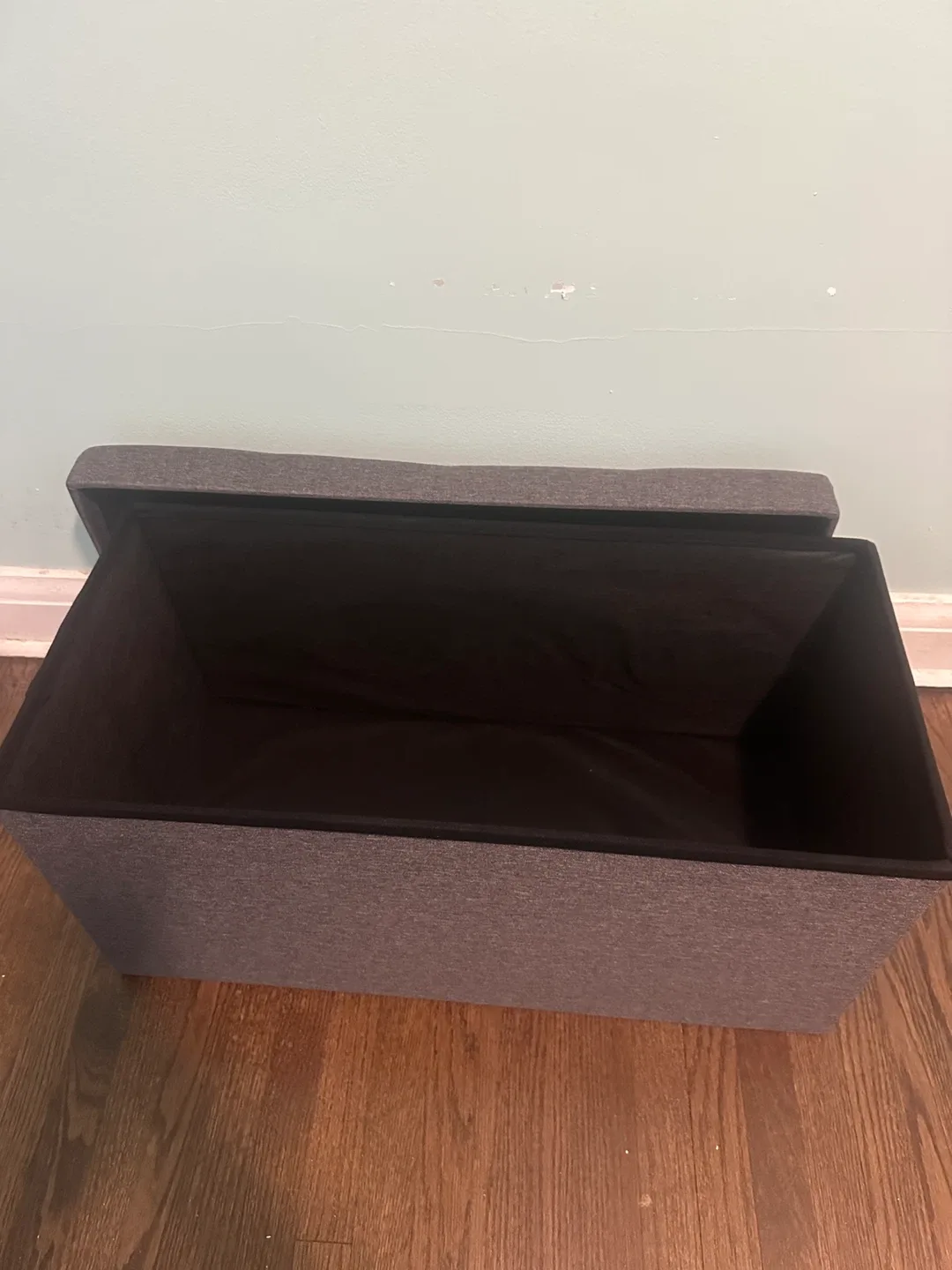 Grey Storage Ottoman Bench image indicator(2)