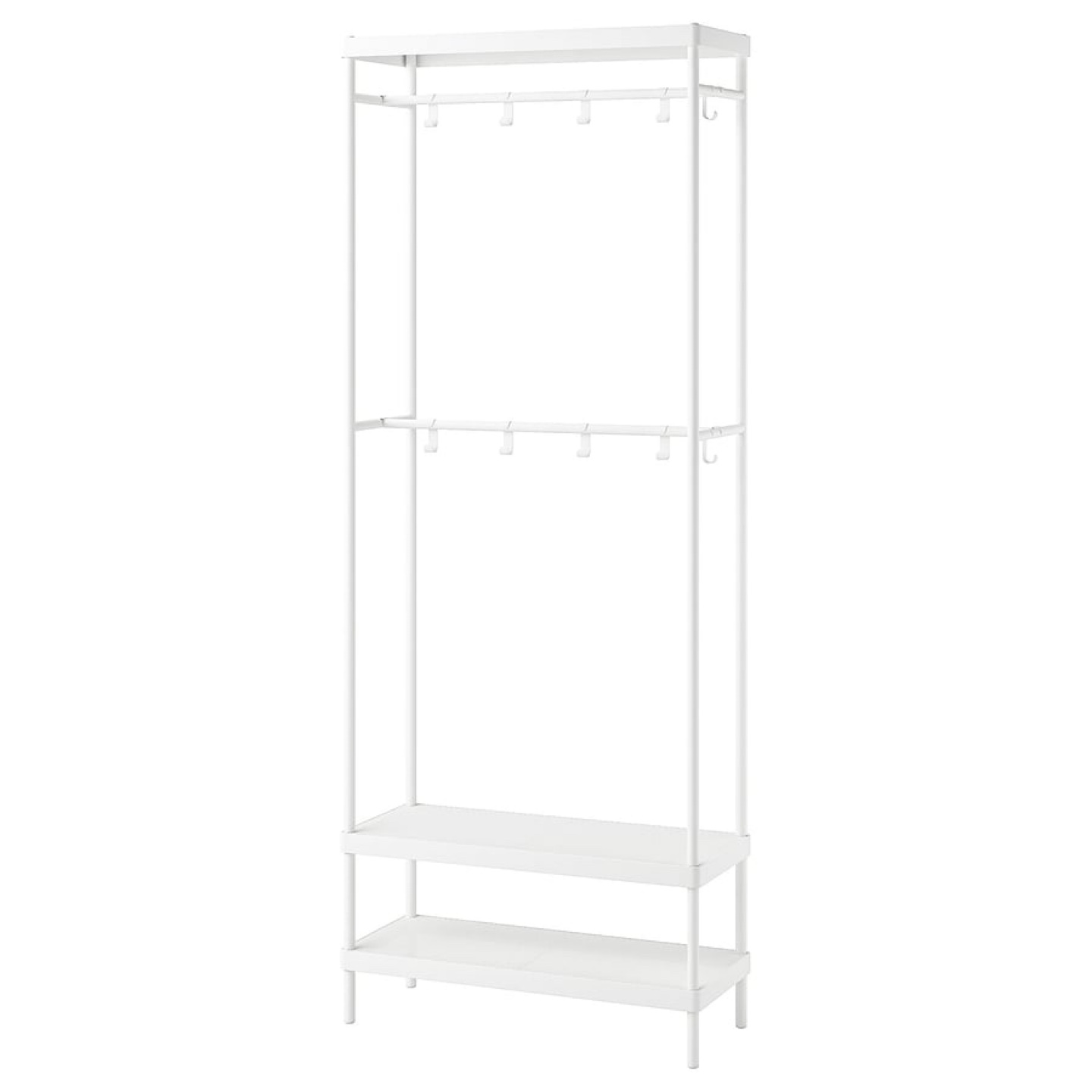 IKEA MACKAPÄR Coat Rack with Shoe Storage (White) - photo 2