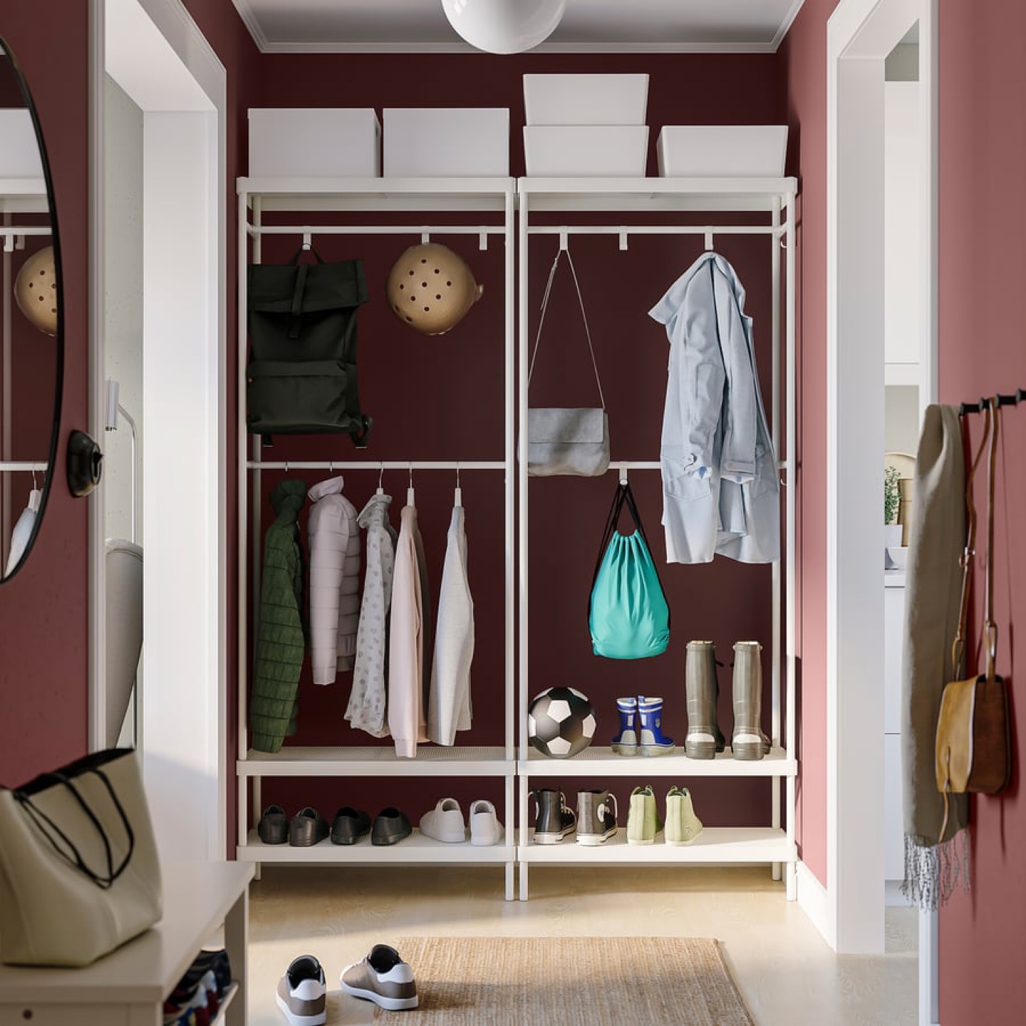 IKEA MACKAPÄR Coat Rack with Shoe Storage (White) - photo 3