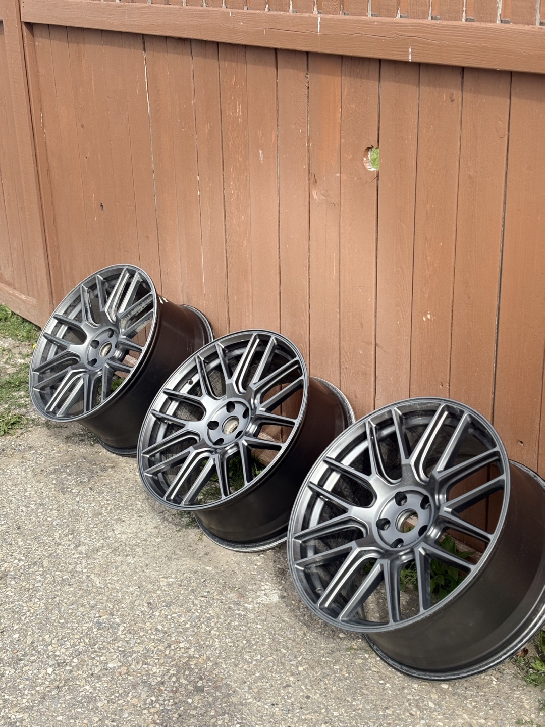 Set of 3 20” Silver Alloy Wheels