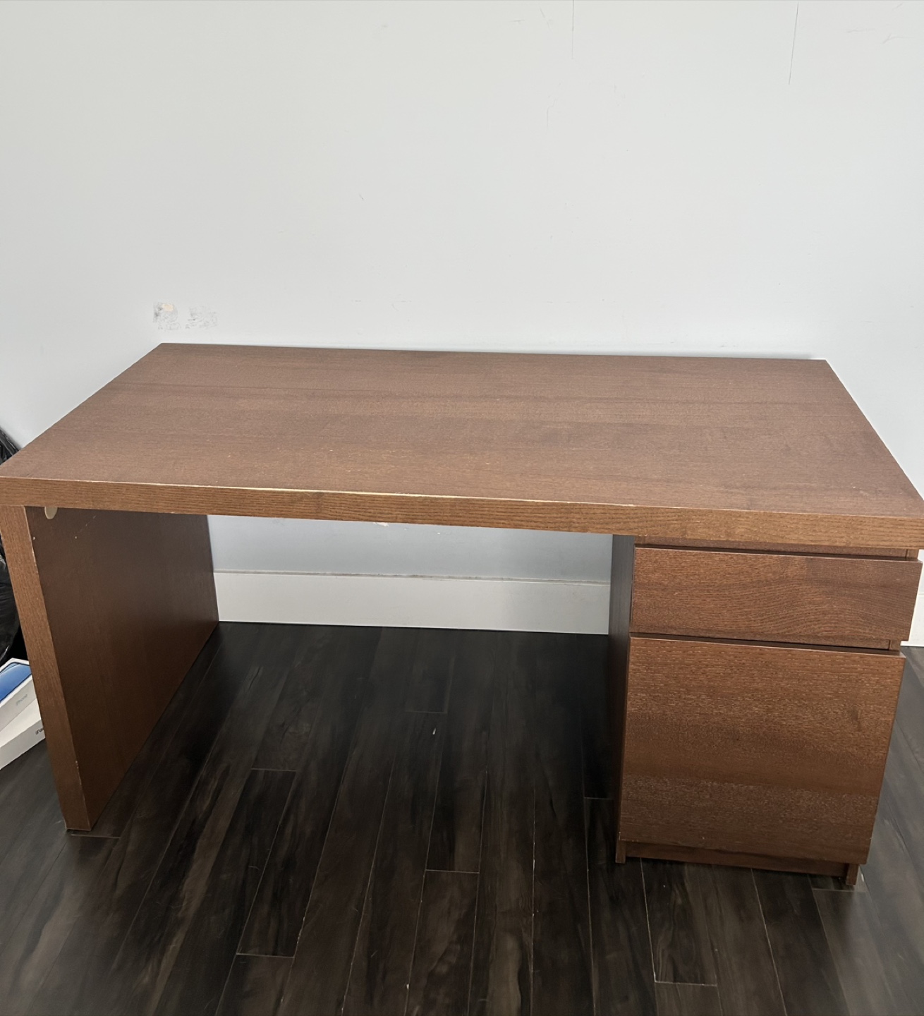IKEA Brown Malm Desk - photo 3