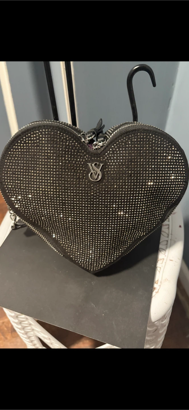 Victoria's Secret Heart Rhinestone Bag